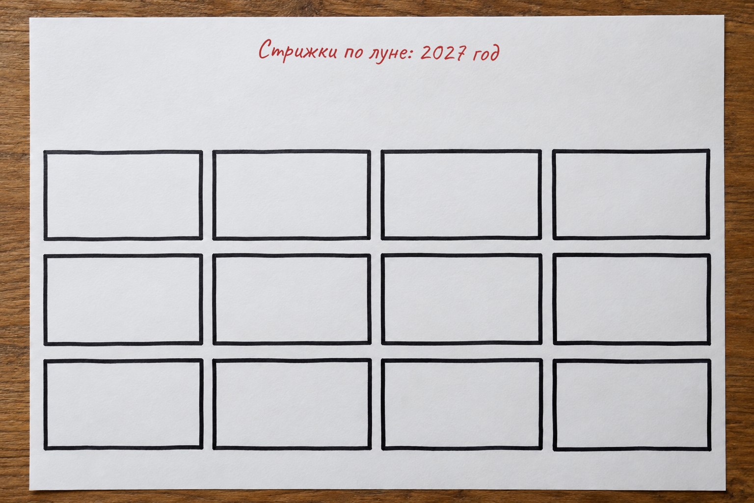 Двенадцать месяцев 2027 года: в каждом от шести до одиннадцати дней, отмеченных удачными