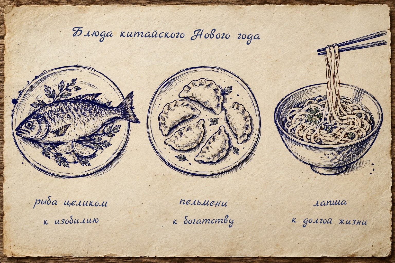 Три блюда китайского Нового года и их смысл: рыба целиком, пельмени и лапша долголетия