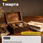 Дата 2: 1 марта, Венера в денежном доме
