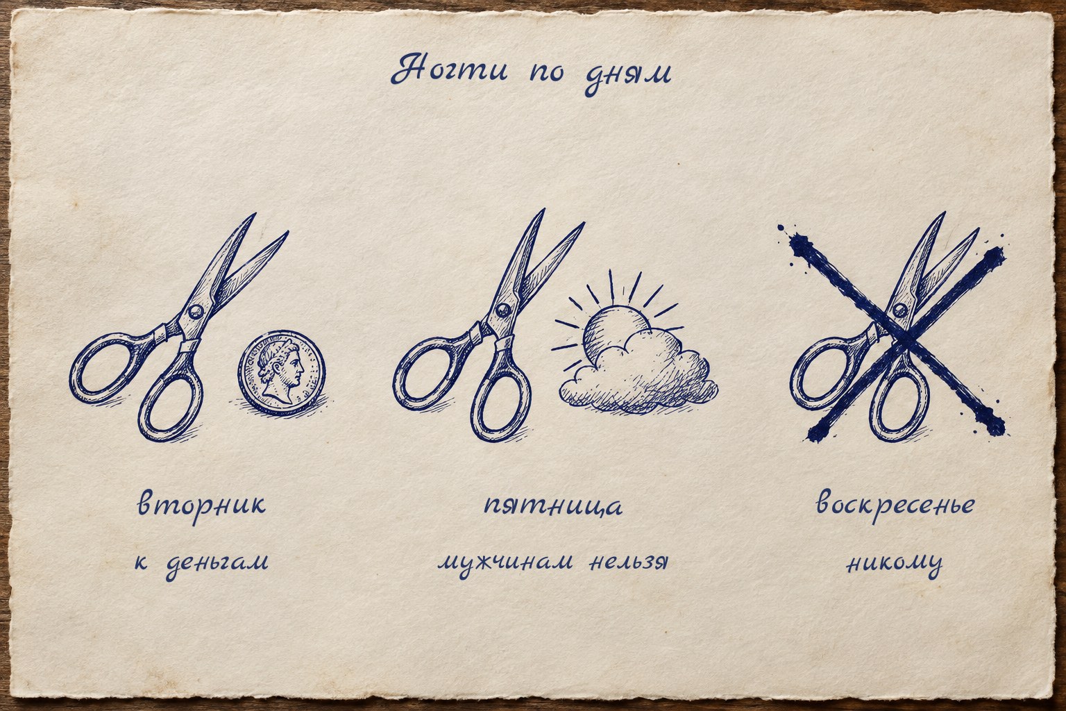 Вторник для ногтей к деньгам, воскресенье под запретом