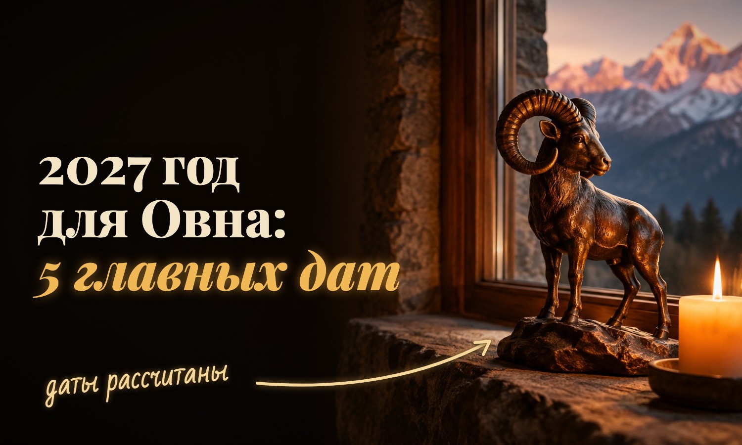 Овен (21 марта - 19 апреля): главные события 2027 года по расчёту положения планет